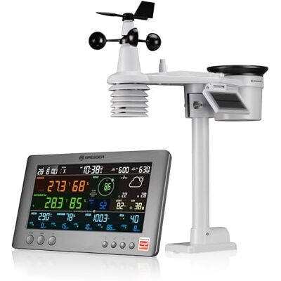 BRESSER Tuya Stazione meteo professionale Wifi con sensore 7 in 1 Temperatura interna ed esterna, umidità, pluviometro, anemometro, previsioni 6 giorni, app Tuya, qualità aria BRESSER Tuya Stazione meteo professionale Wifi con sensore 7 in 1 Temperatura interna ed esterna, umidità, pluviometro, anemometro, previsioni 6 giorni, app Tuya, qualità aria