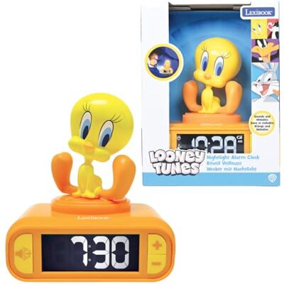 Lexibook , Titi, Sveglia con luce notturna Titi, Suoni e melodie, Schermo LCD retroilluminato, Luminoso, Snooze, Giallo, Lexibook , Titi, Sveglia con luce notturna Titi, Suoni e melodie, Schermo LCD retroilluminato, Luminoso, Snooze, Giallo,