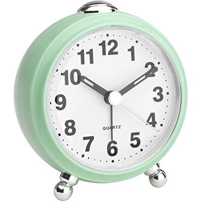 TFA Dostmann Sveglia analogica, stile retrò, movimento silenzioso, plastica, menta, 83 x 53 x 92 mm (lunghezza x larghezza x altezza) TFA Dostmann Sveglia analogica, stile retrò, movimento silenzioso, plastica, menta, 83 x 53 x 92 mm (lunghezza x larghezza x altezza)