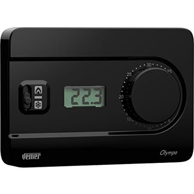 Termostato da parete LCD nero Vemer OLYMPO - Riscaldamento/Raffreddamento Termostato da parete LCD nero Vemer OLYMPO - Riscaldamento/Raffreddamento