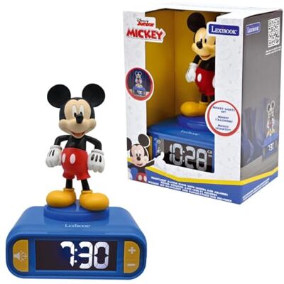 Lexibook , Disney Mickey, Sveglia Notturna Mickey, Suoni e Melodie, Schermo LCD retroilluminato, Luminoso, Snooze, Blu, Lexibook , Disney Mickey, Sveglia Notturna Mickey, Suoni e Melodie, Schermo LCD retroilluminato, Luminoso, Snooze, Blu,