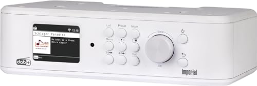 Imperial DABMAN  Radio multifunzione (DAB+/FM e radio Internet, streaming, montaggio a parete e a incasso, Bluetooth, registrazione e riproduzione USB 2.0, segnale di emergenza EWF in modalità