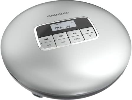 Grundig GCDP 8500 Lettore CD portatile, Argento/Nero