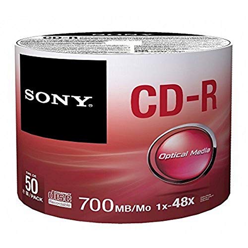 Sony 50CDQ80SP Cd-R50Cdq80Sp Vergini 80 Min 700Mb In Shrink da 50 Pezzi