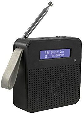 Xtreme Digital Radio DAB DAB+/FM WIFI BT Antenna Telescopica Portatile 33197, nero