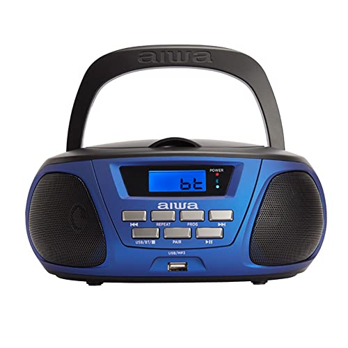 Aiwa BB portable stereo system Analog 5 W Black Blue