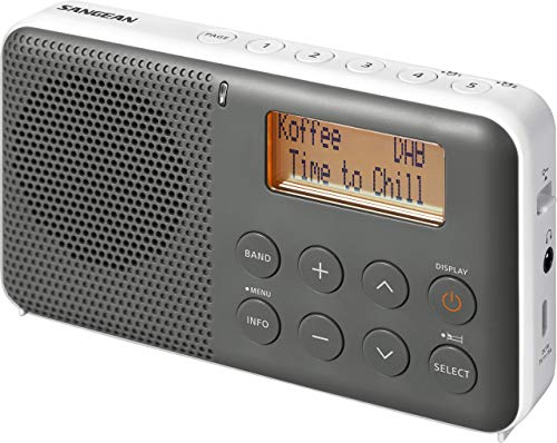 Sangean A500401 Radio DPR-64 Grigio-Bianca