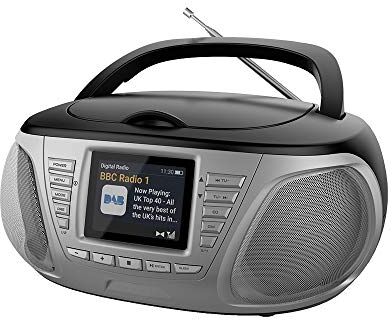 Xtreme ZT DC015, videogames Stereo Lettore CD con Radio DAB Portatile Display LCD MP3 Boombox 33198, Nero