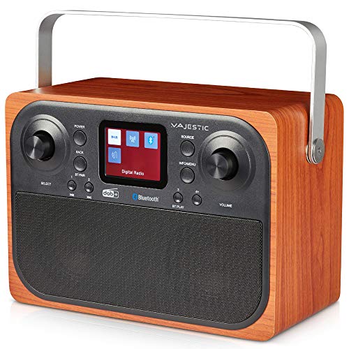Majestic RT 197 DAB Radio DAB/DAB+/FM, Bluetooth, Display LC, Ingresso AUX-IN, uscita cuffie, sveglia 2 allarmi 3 suonerie