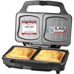 Emerio Tostapane XXL adatto per toast di tutte le dimensioni, privo di BPA, forma a conchiglia, facile da pulire, il formaggio non cola, per la casa e il giardino, testato 03/2019, 900 Watt Emerio Tostapane XXL adatto per toast di tutte le dimensioni, privo di BPA, forma a conchiglia, facile da pulire, il formaggio non cola, per la casa e il giardino, testato 03/2019, 900 Watt