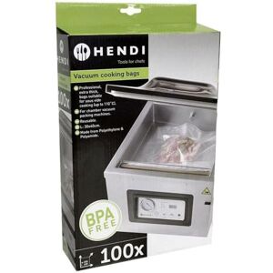 HENDI Sacchetti lisci per cottura sous-vide e confezionamento sottovuoto, 100 pezzi, da -20 °C a +110 °C, 400x300mm, 75µm, PA/PE, senza BPA HENDI Sacchetti lisci per cottura sous-vide e confezionamento sottovuoto, 100 pezzi, da -20 °C a +110 °C, 400x300mm, 75µm, PA/PE, senza BPA