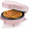 Bestron Waffle Maker, Piastra per waffel mini Ø10 cm, piccola macchina per waffel con rivestimento antiaderente, per compleanni di bambini, feste di famiglia, Pasqua o Natale, 550 watt, colore: rosa