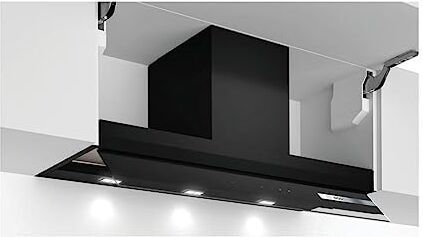 Bosch Serie 6 Cappa design integrato, 90 cm, colore: Nero con finitura in vetro