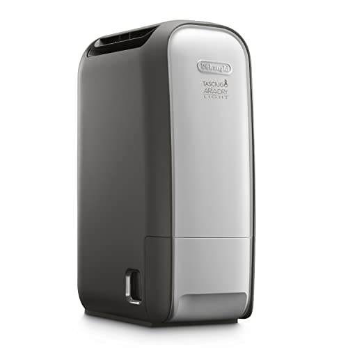 DeLonghi DNS80 Tasciugo AriaDry Deumidificatore Ambiente Casa, 695 W, 7.5 Litri, 34 Decibel, Plastica, Bianco