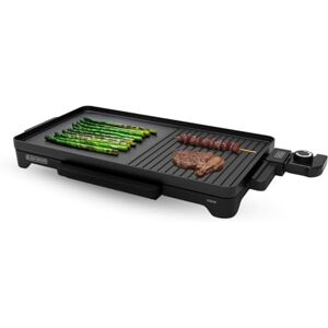 Black & Decker BXGB2200E Piastra e Grill da Tavolo 2200W Superficie 49x27 cm Vassoio Raccogligrassi Rivestimento Antiaderente Controllo della Temperatura Piedini Antiscivolo Black & Decker BXGB2200E Piastra e Grill da Tavolo 2200W Superficie 49x27 cm Vassoio Raccogligrassi Rivestimento Antiaderente Controllo della Temperatura Piedini Antiscivolo
