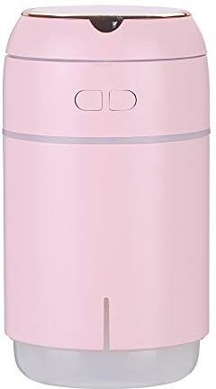 TOMYEER Vaporizzatore facciale a vapore Nano ionico nebulizzatore freddo, umidificatore a specchio con luce notturna a LED per auto/ufficio/camera da letto, rosa