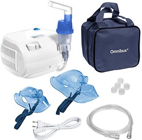 Omnibus Aerosol a pistone   Inalatore con Nebulizzatore Bianco