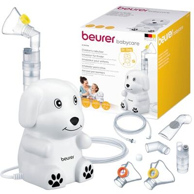 Beurer Aerosol Ih 24 Kids per Bambini dal Simpatico Design a Forma di Cane con Tecnologia ad Aria Compressa Potenza di Nebulizzazione, circa 0.35 ml/min, Breve Tempo di Inalazione Beurer Aerosol Ih 24 Kids per Bambini dal Simpatico Design a Forma di Cane con Tecnologia ad Aria Compressa Potenza di Nebulizzazione, circa 0.35 ml/min, Breve Tempo di Inalazione