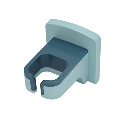Qinlorgo Supporto per asciugacapelli adesivo, supporto per asciugacapelli compatibile con montaggio a parete Supporto per un buon carico per l'uso domestico del parrucchiere(azzurro)