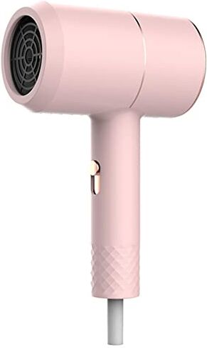 JUSHZ Phon Capelli Asciugacapelli Professionale Asciuga Capelli Piccolo Hair Dryer Ionico Aria Calda E Fredda Ad Alta Potenza Raggio Blu Per Dormitorio Studentesco Regalo (7X14X26cm,Pink)