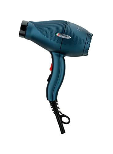 Gammapiù GAMMAPIU’ Asciugacapelli Professionale E-T.C. Light, Phon per Capelli Leggero (430gr), Phon Professionale Compatto, solo 18,5 cm, Griglia Rivestita in Tormalina, W1800-2100 (Spina ITALIA, Ottanio)