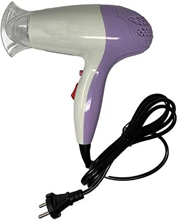 VR VETRINEINRETE Vetrineinrete® Asciugacapelli 1200 watt portatile da viaggio con beccuccio 2 velocità asciuga capelli phon hair drye