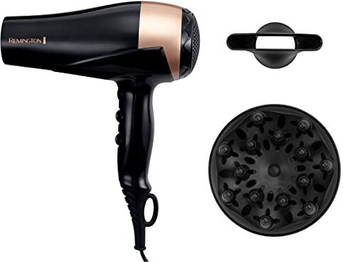 Remington Asciugacapelli professionale ionico -2200 W, sublime la lucentezza dei capelli naturali e colorati