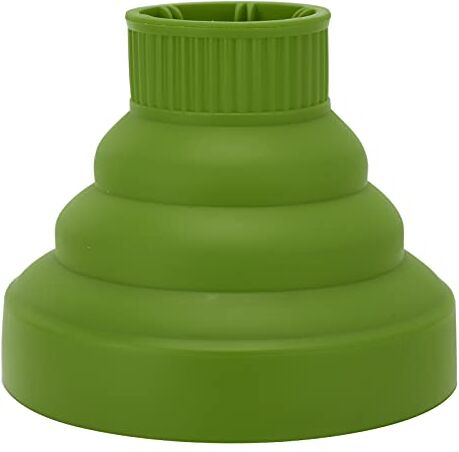 dykaae Attacco Universale Per Diffusore Per Asciugacapelli Pieghevole, Strumento Portatile Pieghevole in Silicone da Salone Adatto alla Maggior Parte degli Asciugacapelli(Verde)