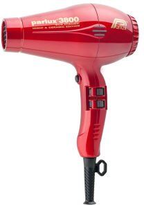 Parlux 3800 Asciugacapelli in ceramica e ionica, 2100 W, colore: Rosso