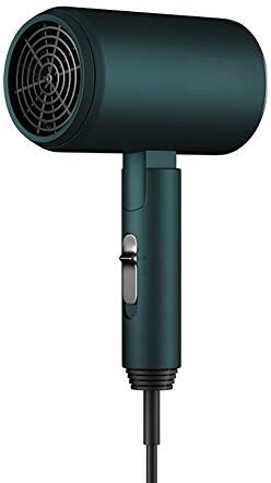 WQM T-tipo Hammer ASCIUGACAPELLI, albergo Salone di parrucchiere Capelli fredda termica Air Blower (Folding matte green)