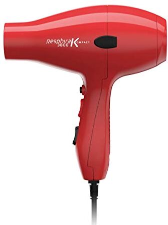 Resphira 3800 compact rosso Asciugacapelli ad Alte Prestazioni con Bassi Consumi