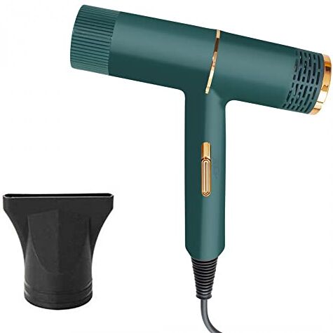 Mediawave Store Asciugacapelli Professionale A Bassa Rumorosità 2000W Asciuga In 3-5 Minuti, Phon Piccolo Design Moderno, Ergonomico, Da Viaggio, Potente, Capelli, Styling (Verde)