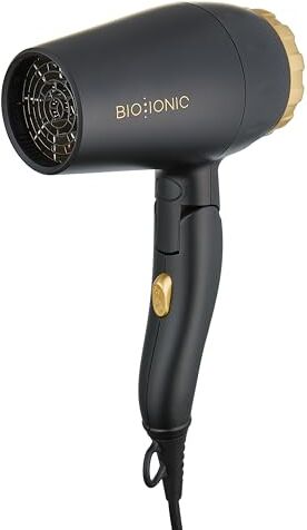 Bio Ionic Gold Pro Travel Asciugacapelli professionale da viaggio con ioni 1.200 W/220 V