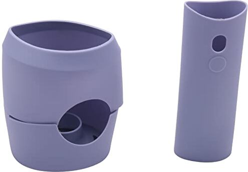 Oewnvmd Custodia protettiva in morbido silicone viola per asciugacapelli, protezione completa a 360 gradi per copertura del ventilatore