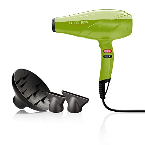 GA.MA ITALY PROFESSIONAL Gama Italy Professional Phon Pluma 5500 Ion, Asciugacapelli Professionale agli ioni, Verde