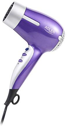 Adler AD 2218 Asciugacapelli 1500 Watt VIOLA/Argento