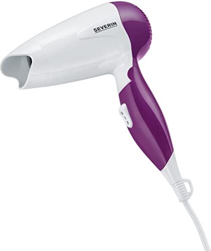 Severin HT 0, asciugacapelli da viaggio, 1200 W, colore: bianco