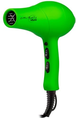 KeBeauty Italia - Just Be Glamour KeBeauty Shop® Asciugacapelli professionale 1.800 watt Verde Gettin’ Fluo Fruits. Con due beccucci. Tasto colpo aria fredda