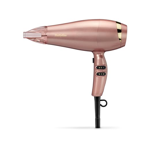 BaByliss Asciugacapelli Elegance 2100W, ionico, leggero, liscio ad asciugatura rapida, Cool shot,