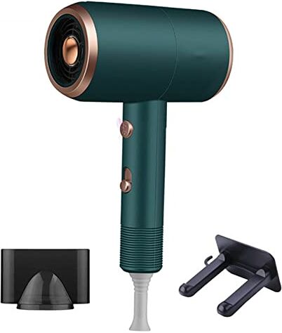 JUSHZ Phon Capelli Asciugacapelli Professionale Asciuga Capelli Piccolo Hair Dryer Ionico Cura Dei Capelli A Temperatura Costante Ioni Negativi Luce Blu Alta Potenza Casalingo Regalo (27X13.5X8.5CM,grey)