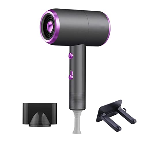 JUSHZ Phon Capelli Asciugacapelli Professionale Asciuga Piccolo Hair Dryer Ionico Cura Dei Capelli Temperatura Costante Di Ioni Negativi Luce Blu Ad Alta Potenza Casalingo Regalo (27X13.5X8.5CM,grey)