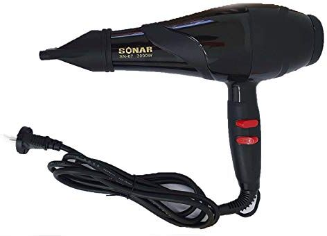 T444Z HAIR PRODUCTS ASCIUGACAPELLI PROFESSIONALE SONAR BLU-RAY IONIC 3000W 2 LIVELLI TEMPERATURA ED EROGAZIONE ARIA.