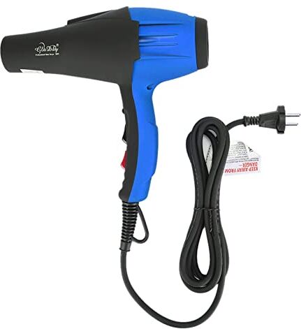 Joyzan Asciugacapelli Asciugacapelli Compatto Pro Asciugacapelli Asciugacapelli a basso rumore Asciugacapelli professionale Asciugacapelli da 2400 W Asciugacapelli per la casa(Nero e blu)