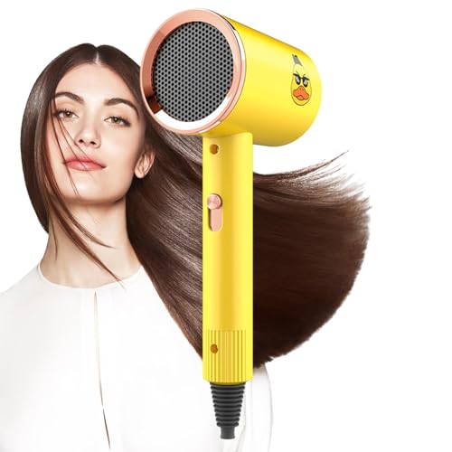 LATAFA Asciugacapelli Professionale, Asciugacapelli Ionico Ad Asciugatura Rapida Da 800 W, Asciugacapelli Domestico Ad Alta Potenza Per Donne, 3 Livelli Di Temperatura Resistente Al Calore Con Luce Blu Per A