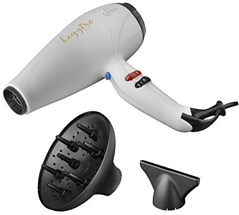 GA.MA ITALY PROFESSIONAL GA.MA Leggero Ion, Asciugacapelli 2100W, Bianco