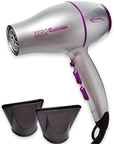 Giubra Phon Professionale Zero15 Tourmaline Super Compact Metallik 2100 Watt Grigio Metallico