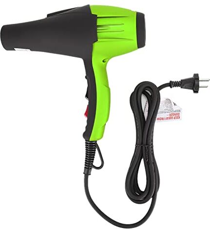 Joyzan Asciugacapelli Asciugacapelli Compatto Pro Asciugacapelli Asciugacapelli a basso rumore Asciugacapelli professionale Asciugacapelli da 2400 W Asciugacapelli per la casa(Nero e verde)