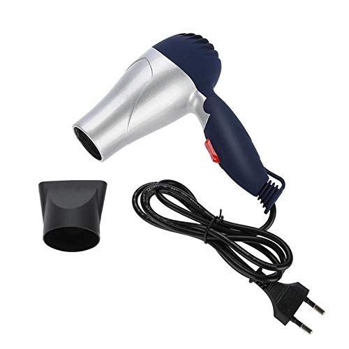 Uxsiya Asciugacapelli da 1800 W Mini Travel per lo styling dei capelli per uso domestico (argento)