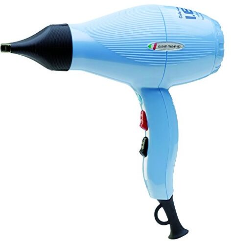 GAMMAPIU' GAMMAPIU’ Asciugacapelli Professionale I.E.S Azzurro, Phon Risparmio Energetico, Consumo Dimezzato, Phon per Capelli Leggero e Potente, Generatore Ionico, Fon Tecnologia a Ioni, W 1250-1450