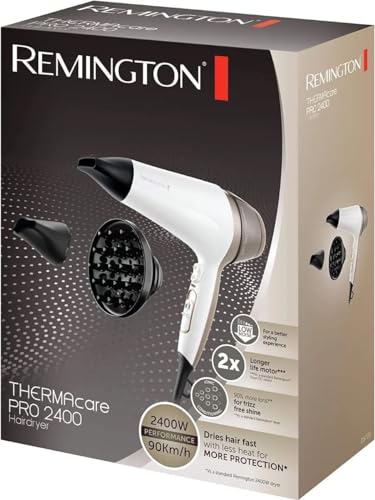 Remington Thermacare Pro 2400 Asciugacapelli 2200 W, colore: Bianco